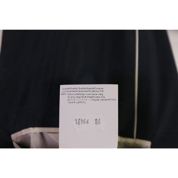 Hugo Boss The Jam/Sharp Solid Navy Blue Super 130's Wool 2-Btn Suit 40L - Picture 10 of 11